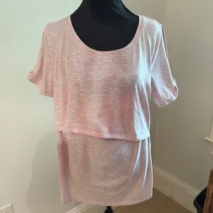 Pink Women's Nursing Top